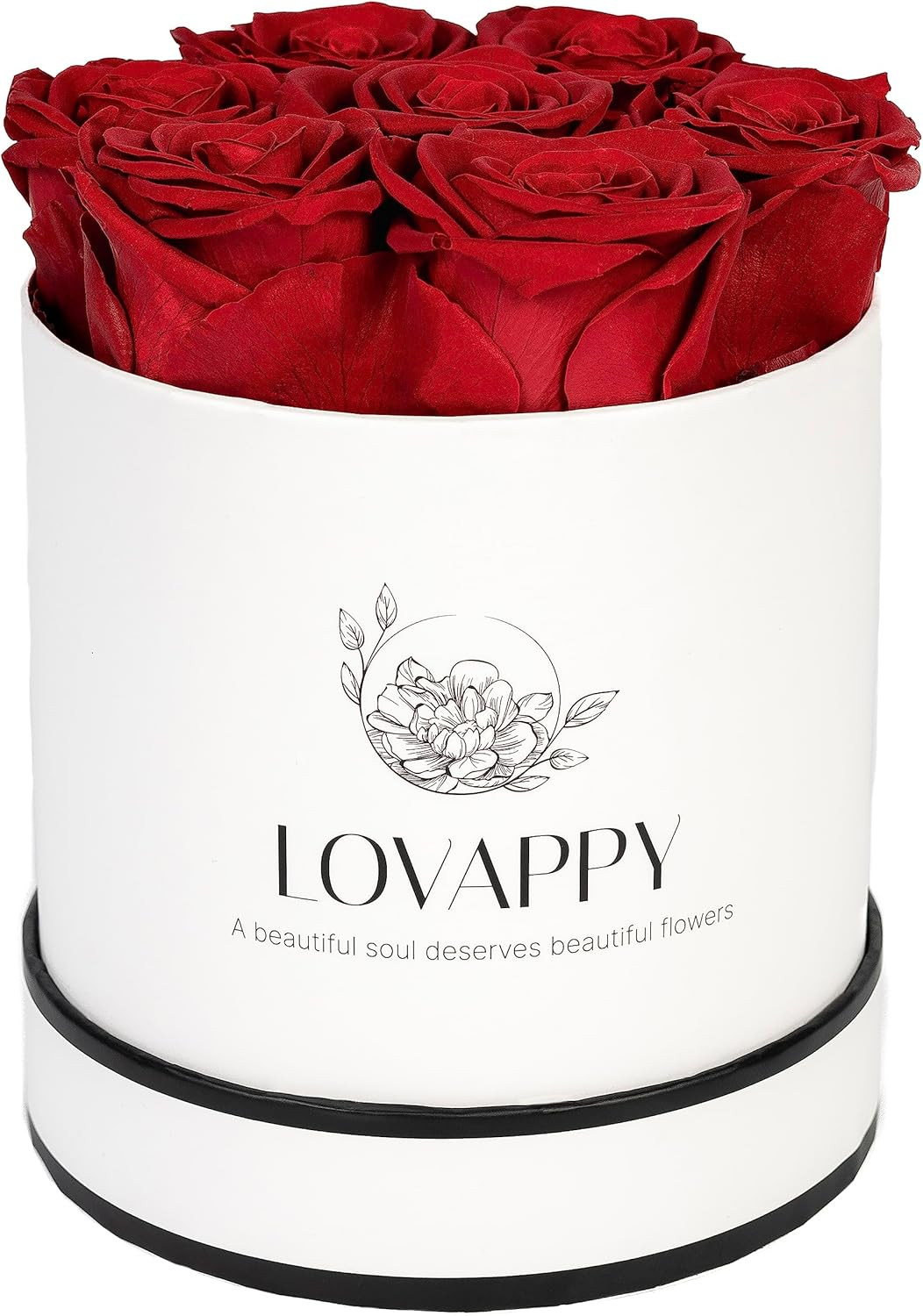 Preserved Rose in a Box - Eternal Rose Box with Long Lasting Roses - Forever