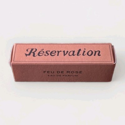 NIB Reservation Feu De Rose Eau de Parfum 2ml /.06oz Sample Spray