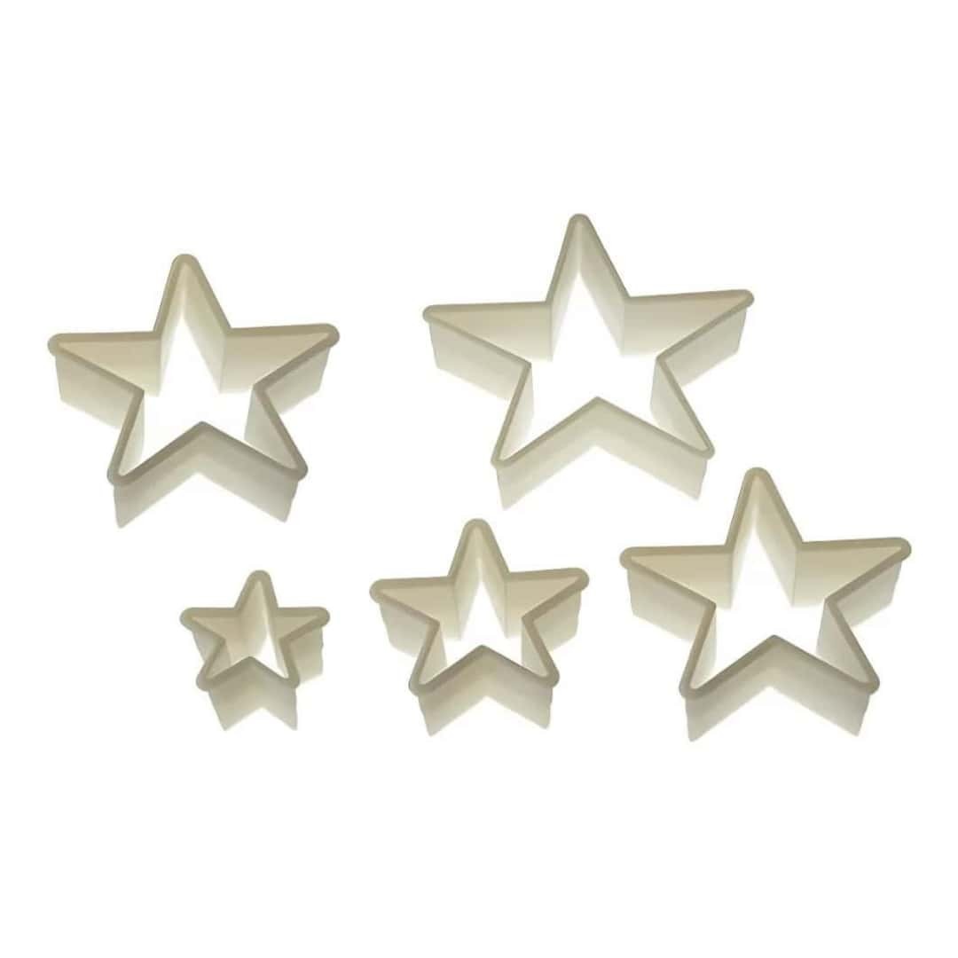 Star Cookie Cutter Nylon Ø 2.9 - 12.7 Cm 5Pcs SILIKOMART - Pastry