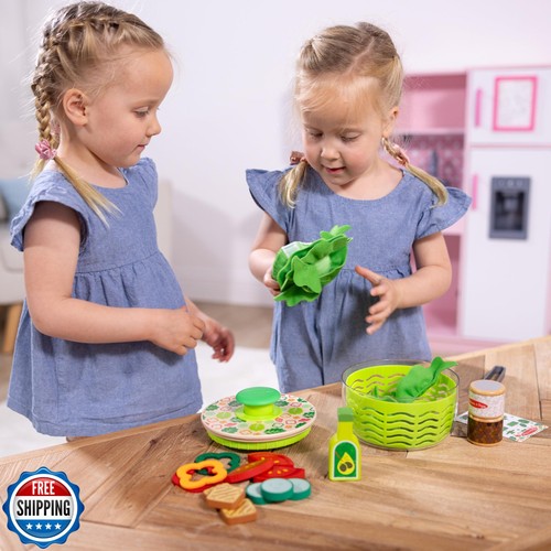 Melissa and Doug Salad Spinner Play Set, Pretend Play Food for Boys and Girls - Picture 2 of 5