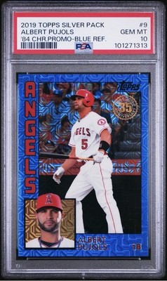 2019 Topps Silver Pack 1984 Chrome Promo Albert Pujols #9 /150 PSA 10