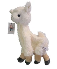 The Bear Factory 2001 -Premium Plush Unstuffed Llama White 10”  NEW VTG