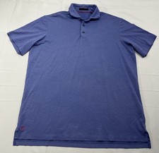 Greyson Polo Shirt Mens Large Purple Brrr Fabric Stretch Performance Golf