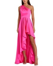 Mac Duggal One Shoulder High Low A Line Gown Women's