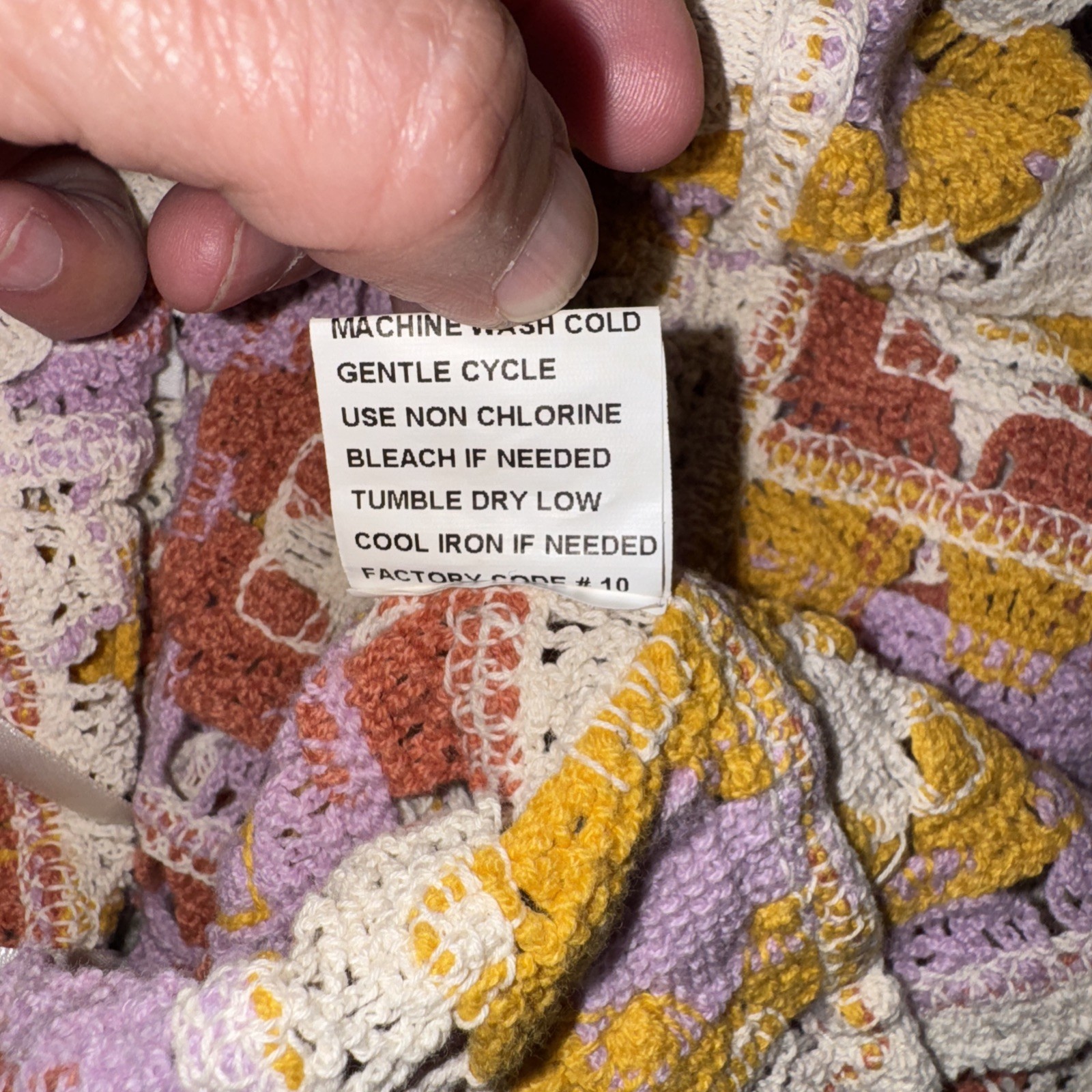 Rebellion S Crochet Patchwork Granny Square Bohem… - image 7