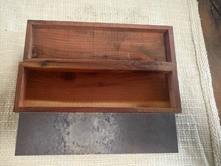 Vintage Smiths Washita Sharpening Stone With Wood Box 8” X 2”