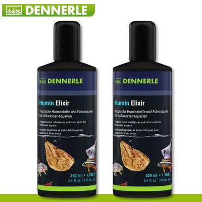 Dennerle 2 x 500 ml Humin Elixir Aquarium Wasseraufbereiter Huminstoffe Garnelen