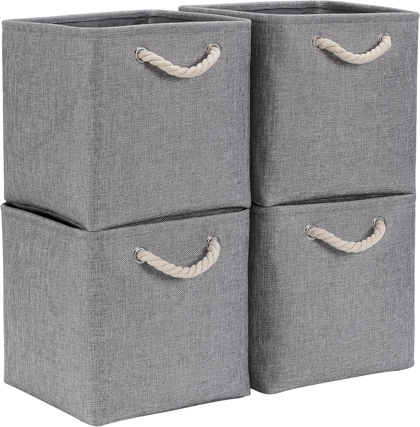 OFFERTA Set 4 Scatole Portaoggetti Tessuto - Prezzo Stock Limitato