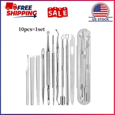 10PCS Stainless Steel Pedicure Tool Set – Precision Callus & Cuticle Remover Kit