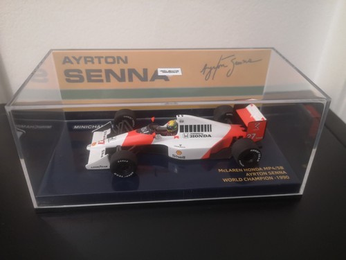 Senna 1990 Mclaren Honda MP4/5B 1/43 Minichamps F1 Formule 1 World Champion - Imagen 4 de 4