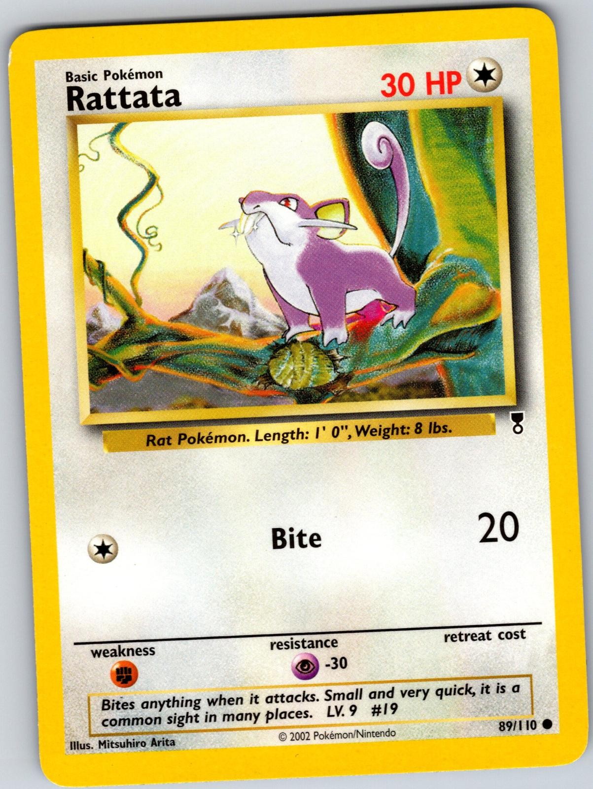 Rattata 89/110 Common Legendary Collection Pokemon Lightly Played