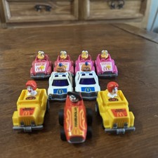 Vintage 1980's McDonalds Fast Macs Cars Happy Meal Toys