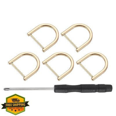 uxcell D Rings Shackle Screw U Shape Purse Strap