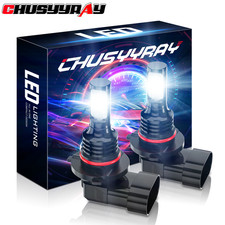 For Dodge Ram 1500 2500 3500 2006-2009 Pair 9145 H10 LED Fog light Bulbs Kit