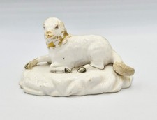 FINE GEORGIAN BLOOR DERBY PORCELAIN MINIATURE SHEEP FIGURE c1830