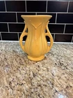 vintage McCoy  Double Handled Vase  Yellow