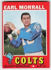 1971 Topps #242 Earl Morrall FOOTBALL Baltimore Colts