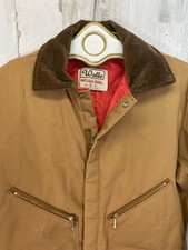 Walls Blizzard Pruf Insulated Coveralls Men's M Short Canvas Quilted Lined