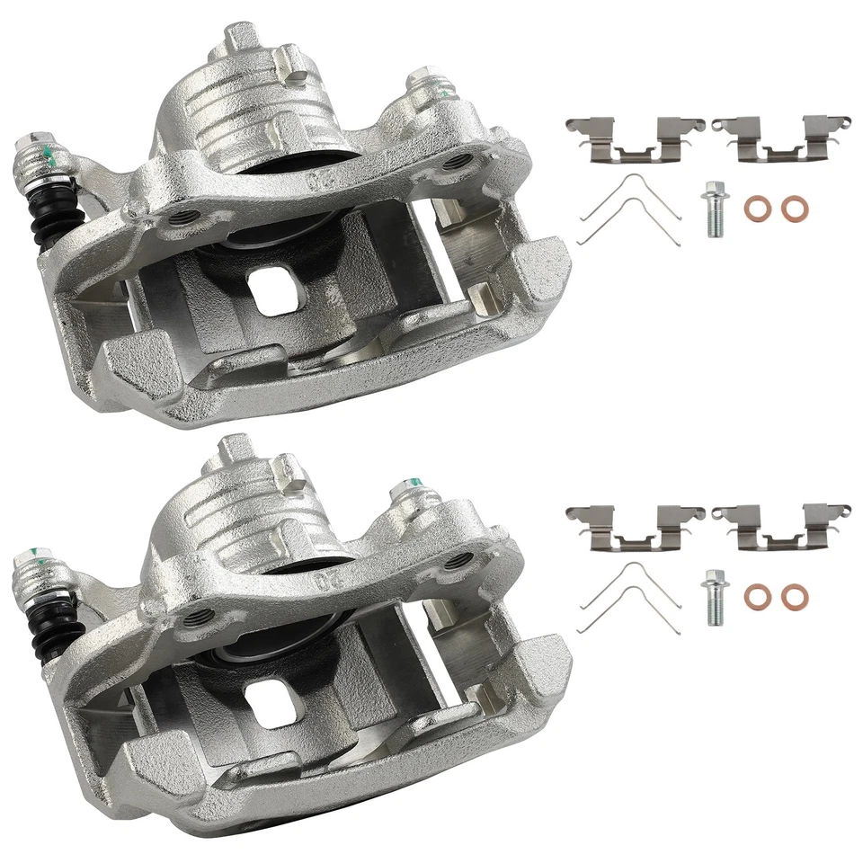 Pinzas de freno delanteras 2 piezas para Nissan Versa 2012-2015 marzo 2012-2019 Nissan Versa Foto 3 de 4