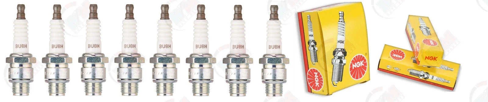 NGK BU8H NICKEL Spark Plugs 6431 Set of 8