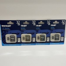 Patriot LX Series 32GB MicroSDHC High Capacity Memory Card Lot Of 4