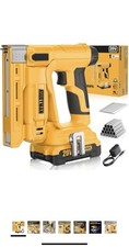 3/8Crown Stapler, 18 Gauge 2 in 1 Cordless Br...