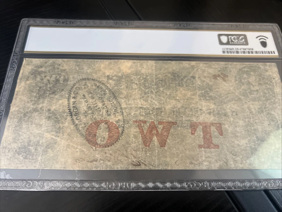 1861 $2 Confederate Paper Money - PCGS-Very Fine 25 ABNC Imprint CC cancel - Image 2 of 2