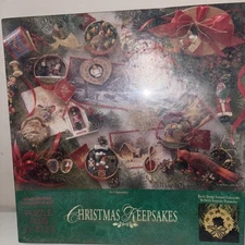 Vintage90s Springbok Puzzle 500 Piece "Christmas Keepsakes" W/Keepsake Ornament