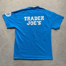 Port  Company Trader Joe's Dot Logo Blue T-Shirt Men  s Size Large