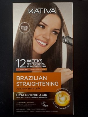12 WEEKS  Kativa Brazilian Straightening Alisado  Brasileño  Kit,  US SELLER