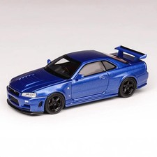 1:64 Nissan GT-R (R34) Skyline Z-Tune -- Bayside Blue -- Motorhelix M63416