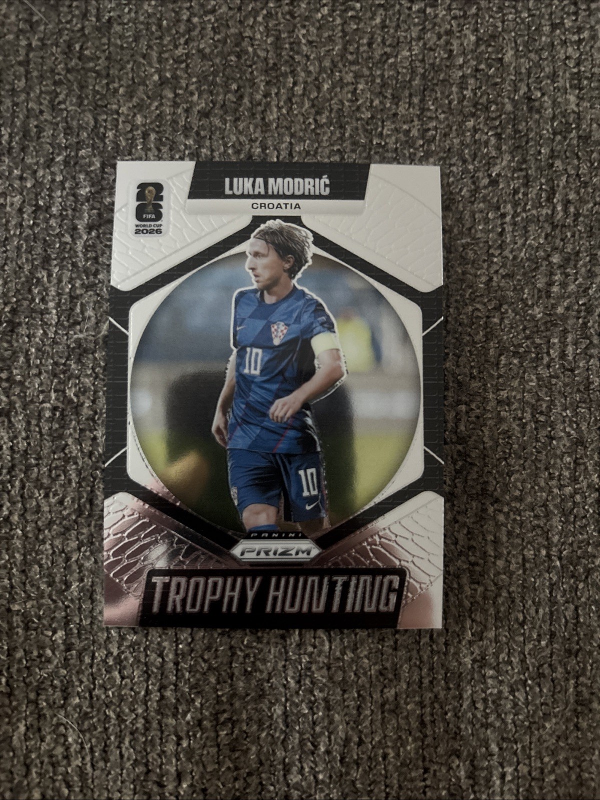 2026 Panini Prizm FIFA World Cup Luka Modric Trophy Hunting #8 Croatia