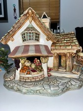 3 x Pendelfin Display Stands –The Fruit Shop, Wishing Well , Rare The Jetty Boat