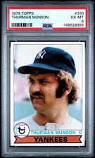 1979 TOPPS #310 THURMAN MUNSON PSA 6