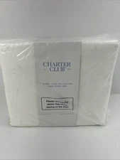 Charter Club Ultra Fine 100% Cotton White Sheet Set - King