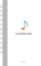 Sheet Music Notebook Eleven staves per page composition manuscript