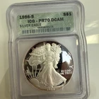 1986-S  PR 70 DCAM American Silver Eagle ASE $1 ICG