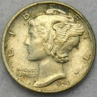 Almost Uncirculated 1943 Mercury Dime