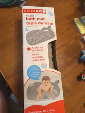 Skip Hop Moby Bath May 30  X 15.5  Tub Mat Gray Whale Shape New In Box
