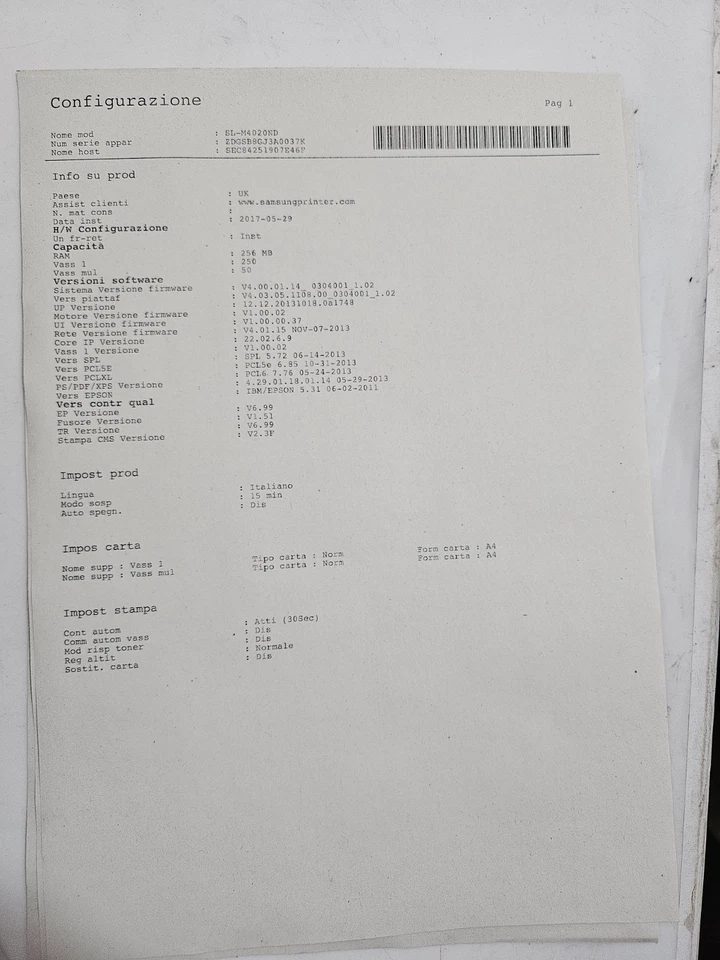 Stampante Laser Samsung SL-M4020ND A4 usb rete 40 ppm fronte/retro con toner #F1 - Immagine 4 di 4