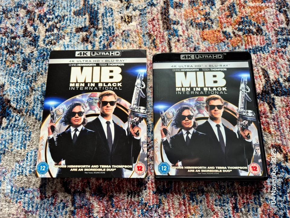 MEN IN BLACK (MIB) INTERNATIONAL 4K ULTRA HD + BLU RAY (W/SLIP COVER) GENUINE UK - Image 2 of 3
