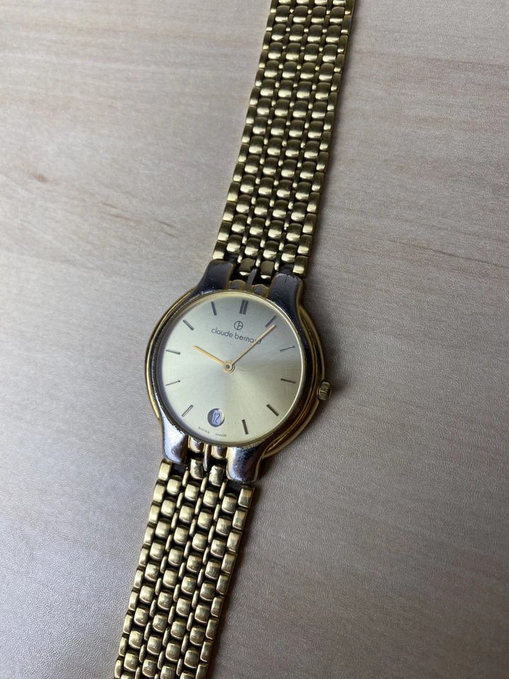 Reloj Hombre Claude Bernard Suizo Vintage 71178 Tono Dorado Hecho en Suiza Foto 4 de 4