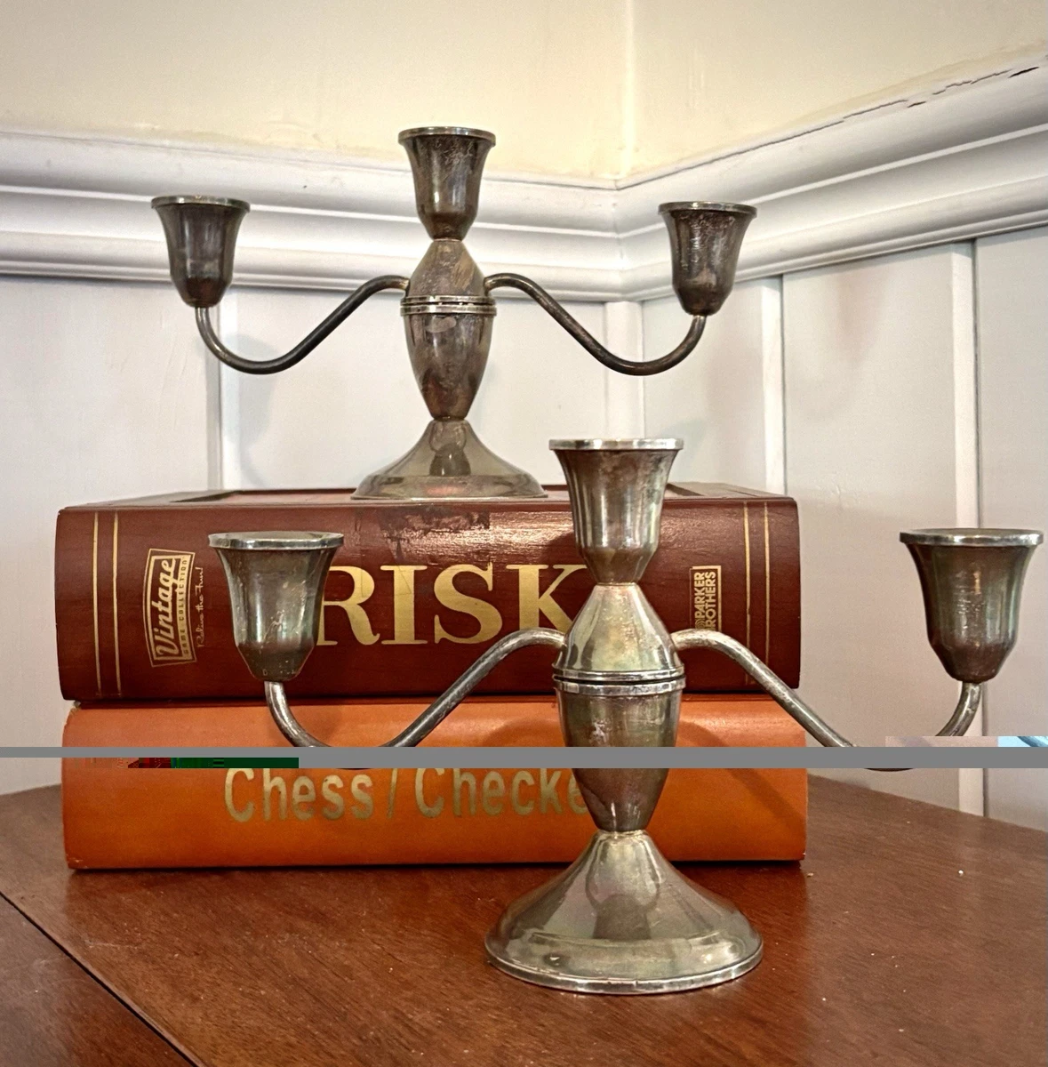 Duchin Creation In Antique Us Sterling Silver Candlesticks
