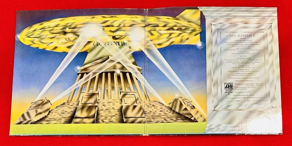 1972 LED ZEPPELIN RARE France Import LP Atlantic Gatefold Beautiful! Oui Oui! - Image 4 of 4