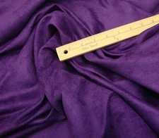 Suede Micro Purple Drapery Upholstery Sofa Chair Fabric by the yard  58" Wide 