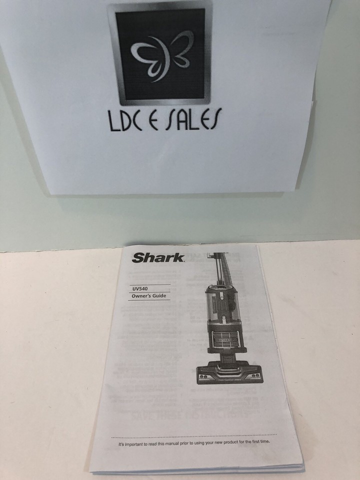 Shark UV540 Series Vacuum Cleaner Owner's Guide eBay
