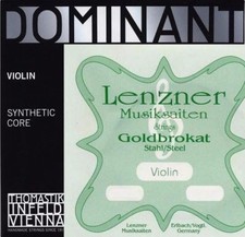 B---  Brand New Dominant Violin String Set 4/4 135B plus Extra Goldbrokat E