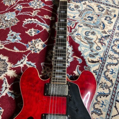 ギター Greco SA-550 1979 Greco SA-550 Vintage Semi-Hollowbody Guitar Cherry Red