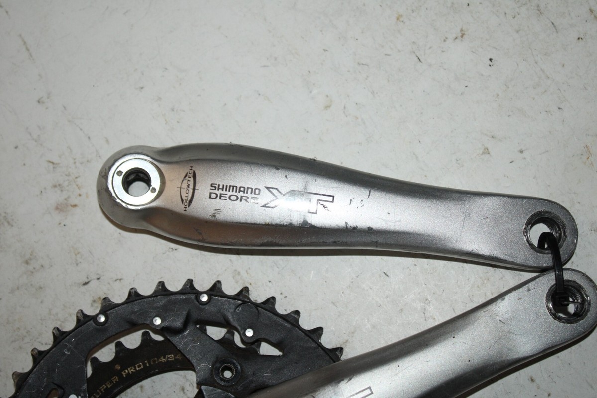 Shimano Deore XT Crankset 180mm BCD104 44/34t Octalink Hallowtech