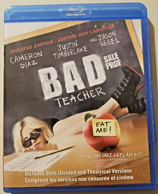 Bad Teacher Blu Ray Bluray Free Same Day Ship CDN Cameron Diaz Unrated Edition 